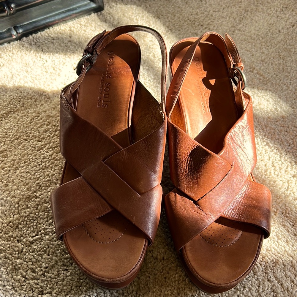 Gentle Souls platform sandals